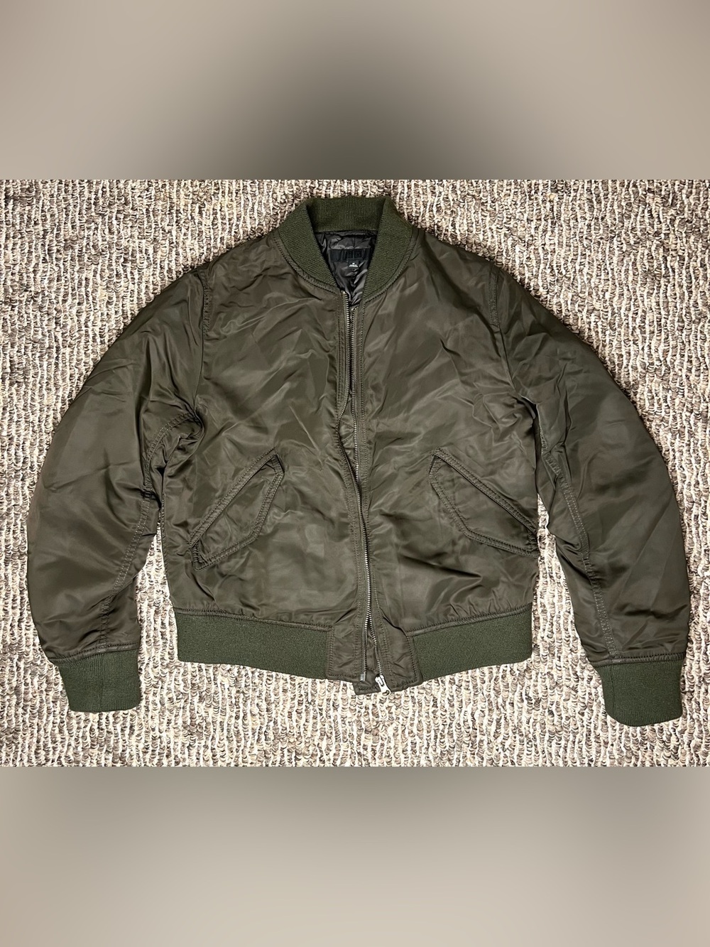 Uniqlo Olive Green Bomber Jacket